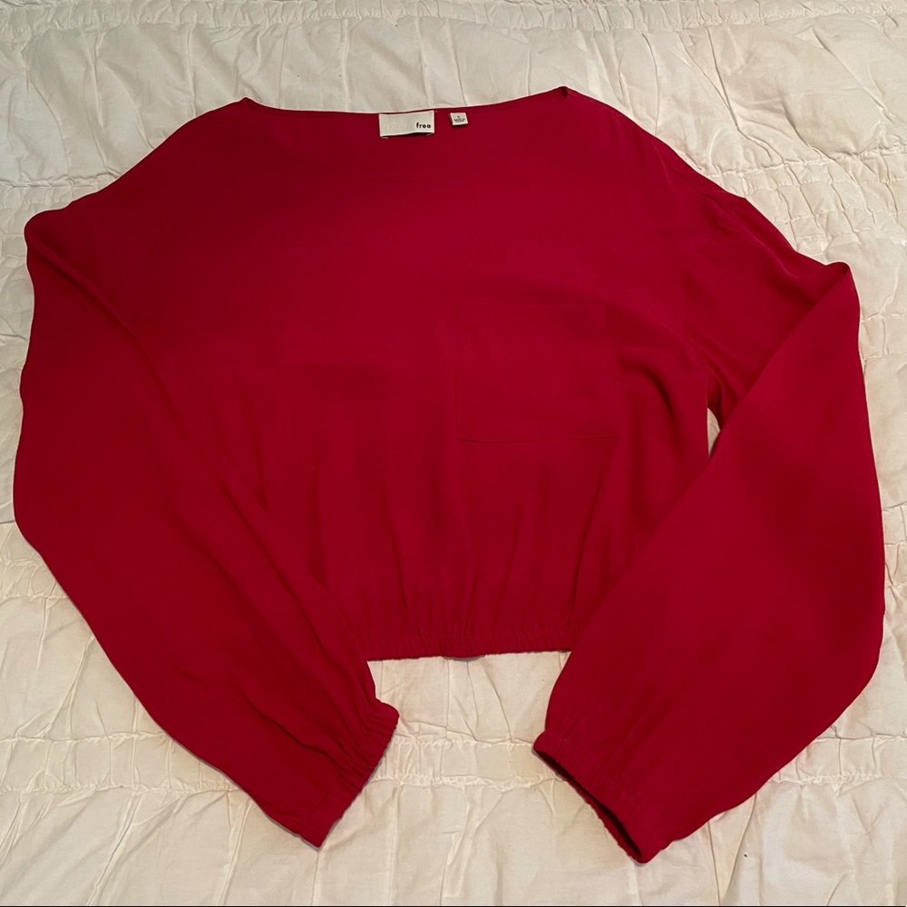 Weirdos Wilfred Free Bubble Hem Crop Top S